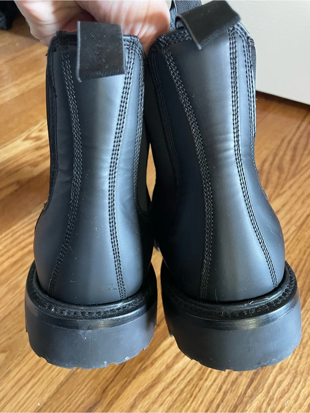 Rhodes Men's Black Chelsea Boots Vibram Sole 11